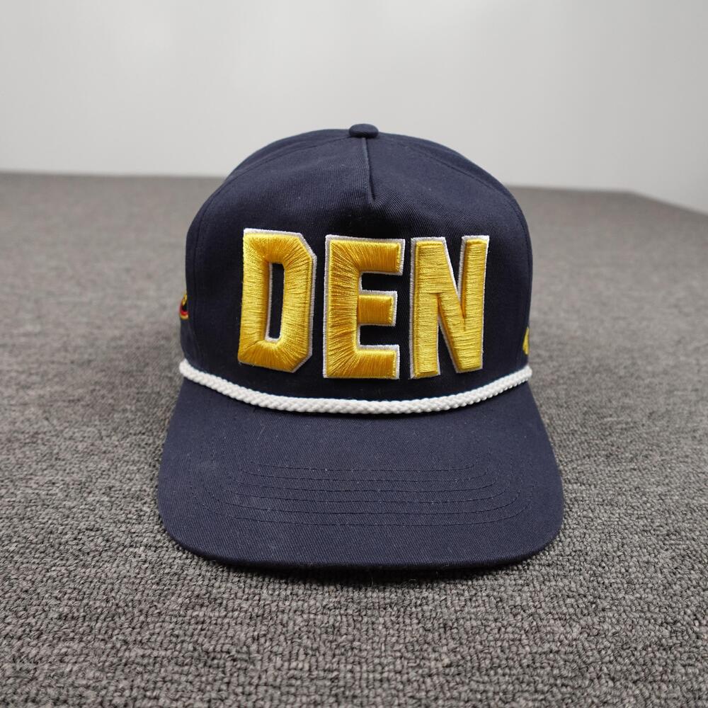 Denver Nuggets Hat Cap Snap Back Mens One Size Blue NBA Basketball '47 Rope